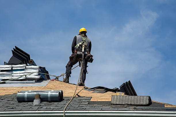 Professional Gutter Installation technician working in Garden City, MO
